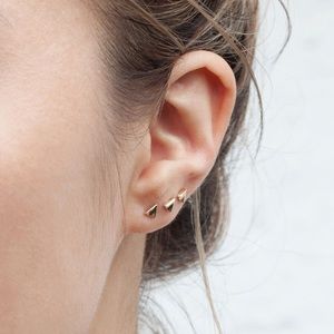 Catbird Kitten solid gold ear stud